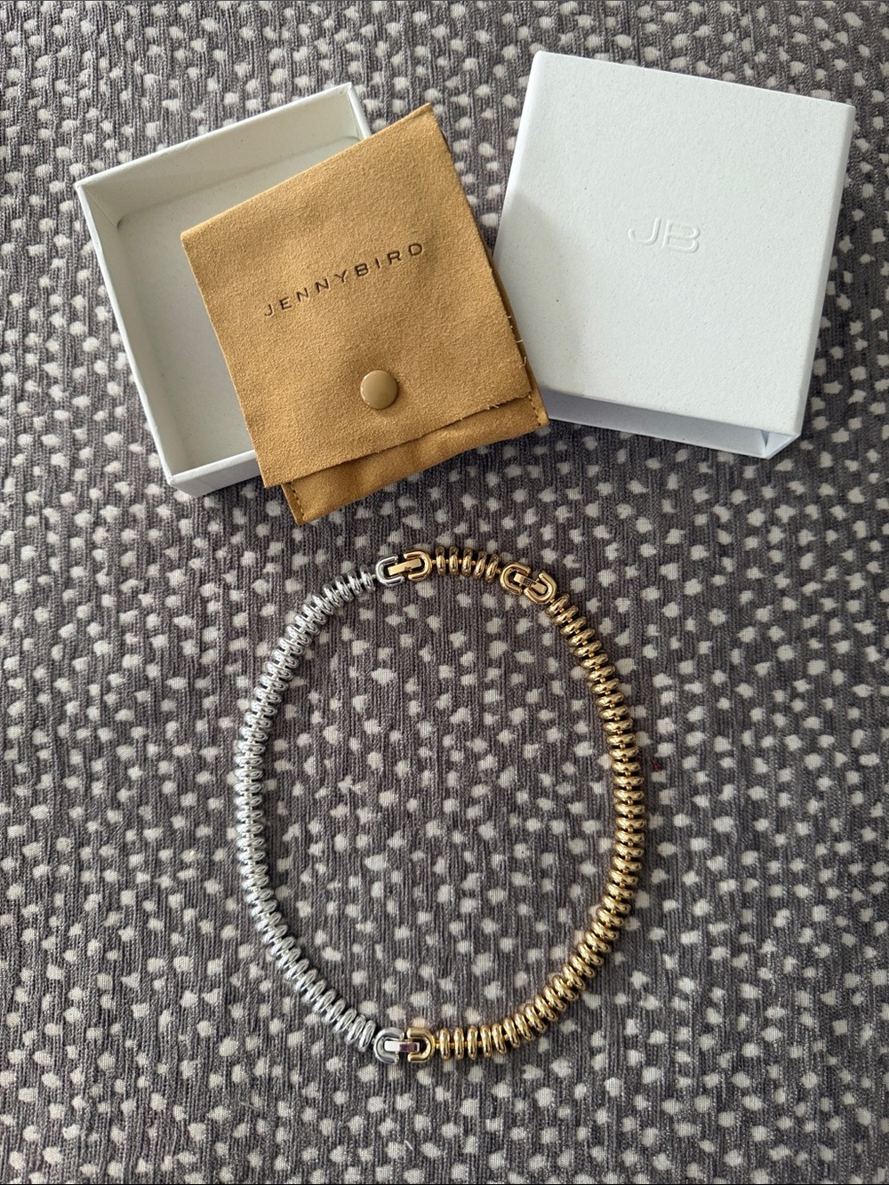 Jenny Bird Sophia Two-Tone Necklace — Gold & Silver